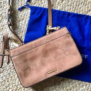 Rebecca Minkoff camel suede purse